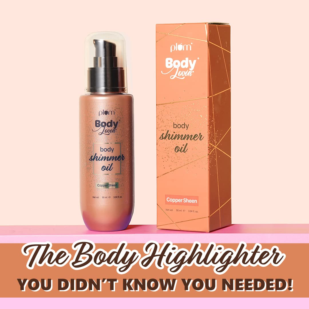 PLUM BODYLOVIN BODY SHIMMER OIL COPPER SHEEN 90ML